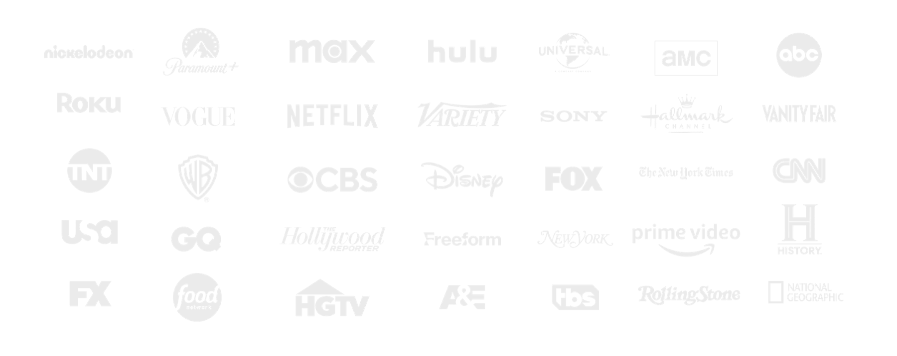 Brands Henry Reynolds has worked with — including Netflix, Disney, HBO Max, Hulu, Prime Video, Paramount+, CBS, Sony, FX, National Geographic, Vogue, Variety, Rolling Stone, and more